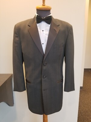 Chaps by RALPH LAUREN スリーピーススーツ CHAPS RALPH LAUREN Steel Gray 3 Button Tuxedo Jacket with