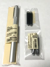 MUJI Aluminum round Fountain Pen made in Japan fine nib with 4 cartridges
