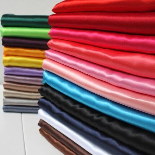 Ivory SATIN FABRIC 54" x 10 yards Bolt Crafts Sewing Put-up Wedding Party SALE - Picture 2 of 3