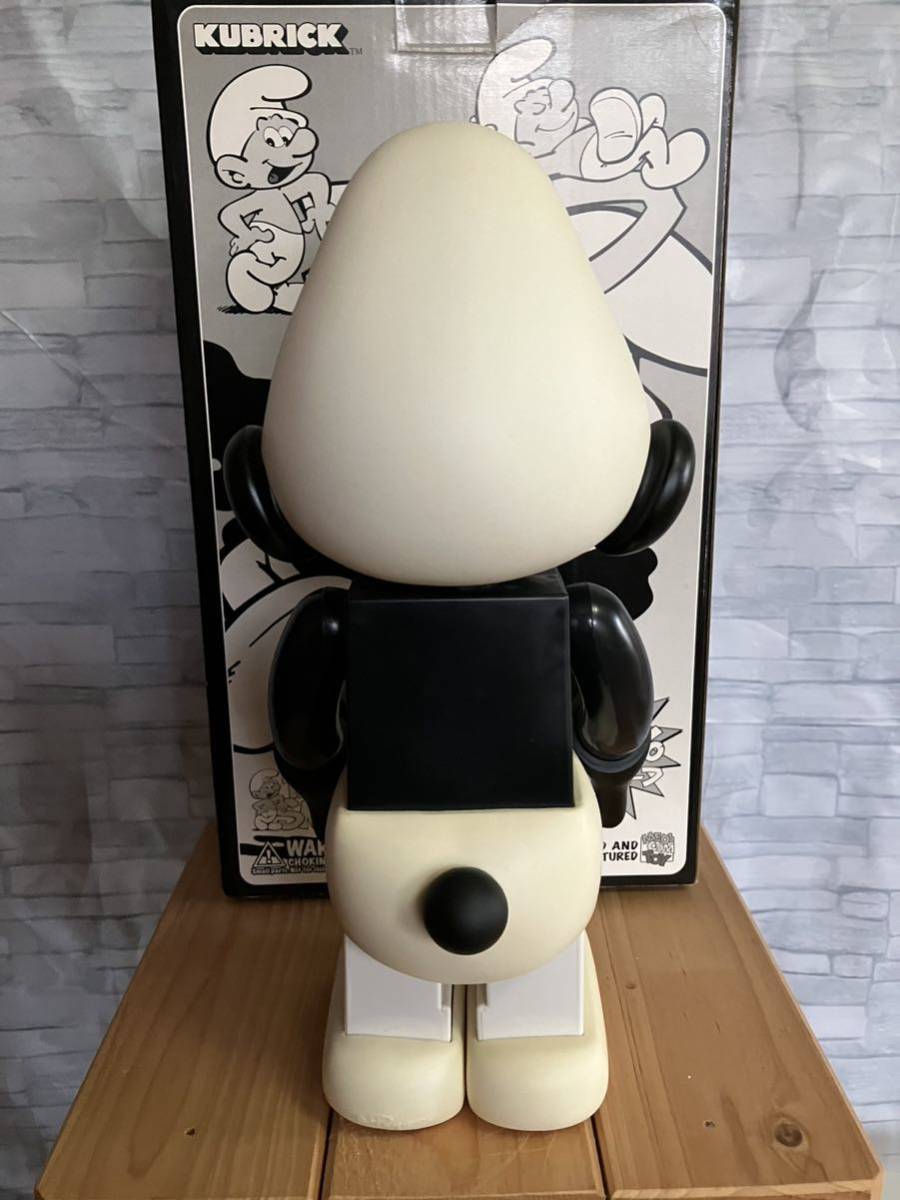 Medicom Toy Kubrick 400% Black Smurf Figure WF2005 with Art
