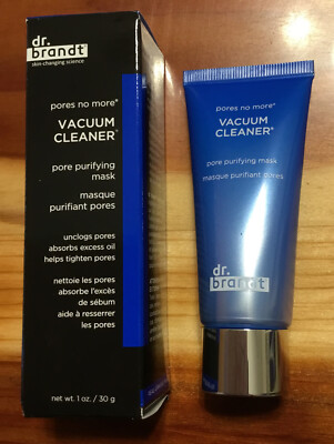 Dr. Brandt Pores No More Vacuum Cleaner Pore Purifying Mask 1 Oz NIB  Sealed