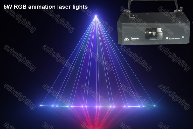 China stage lighting Laser 5W RGB full color Animation Laser