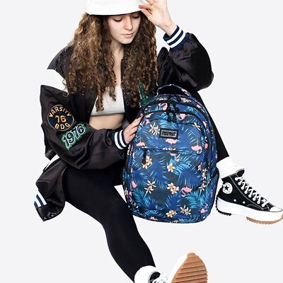 J World Cornelia 19" Laptop Backpack - Wild Flamingo