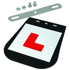 Motorcycle Scooter Vespa Mud Flap With L Plate Number Plate Mount Fitment