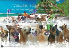 Vanuatu 2013 - Vanuatu's best Friends, Dogs - Miniature Sheet - MNH