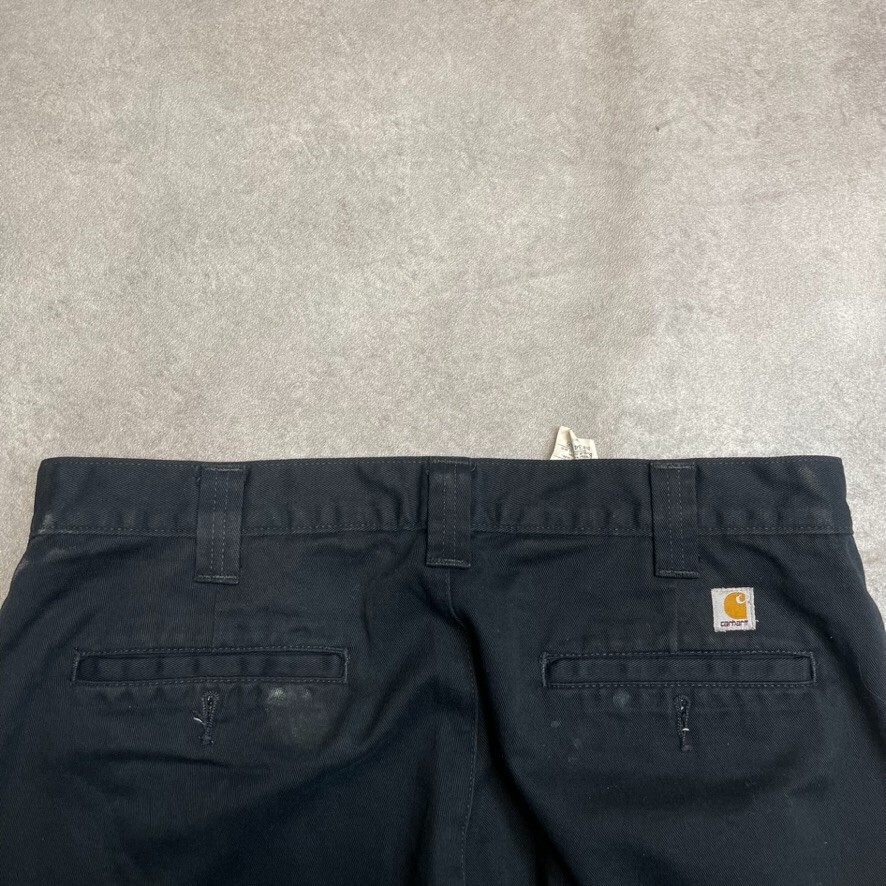 Carhartt Carpenter Trousers Mens 32" Relaxed Baggy Fit Workwear Pants, Black image 4