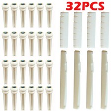 32pcs Cattle Bone Guitar Saddle Nut Pins String Peg Acoustic Bridge Luthier US