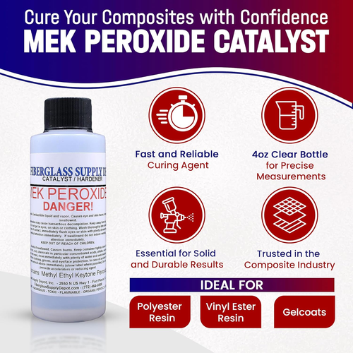 Mek Peroxide Catalyst 4Oz Clear - Picture 9 of 12