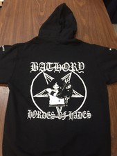 Bathory Zip Up Hoodie darkthrone venom celtic frost mercyful fate black metal