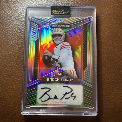 2023 Wild Card ALUMINATION GOLD PRIZM Brock Purdy AUTO 25/25 1/1
