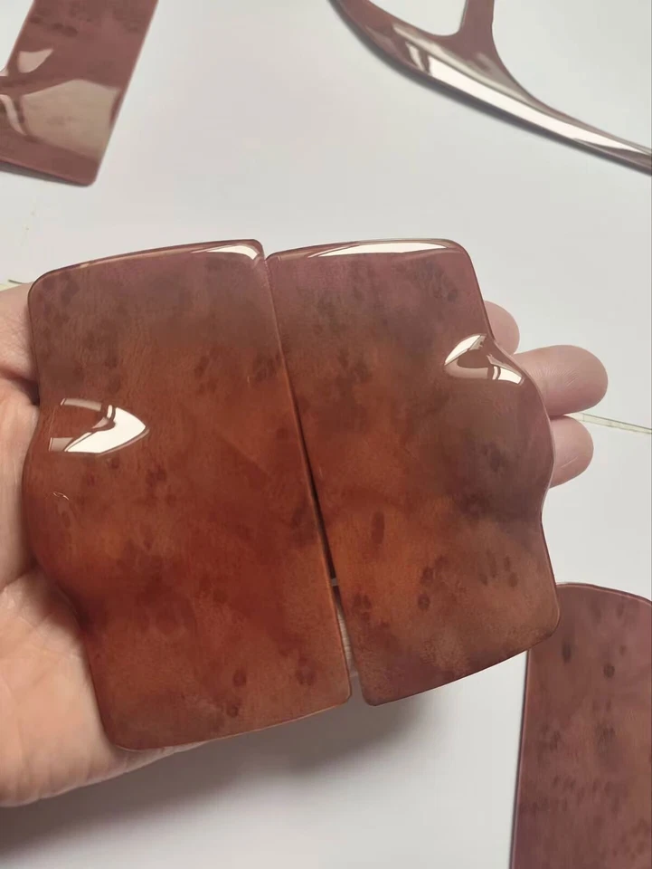 Car For Toyota Land Cruiser 1998-02 Wood Look Full Set interior Decor Trim Decal - Image 2 of 4