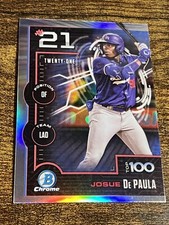 JOSUE DE PAULA 2025 Bowman Top 100 Prospects #BTP-21 Silver Refractor