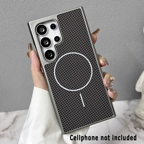 Kohlefaser Matt Magnetische Schutzhülle für Samsung Galaxy S25 Ultra Handy - Bild 5 von 13