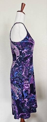 NWT Karen Kane Abstract Multicolor Floral Knit Racerback Tank Dress Lined Wms S - Picture 9 of 12