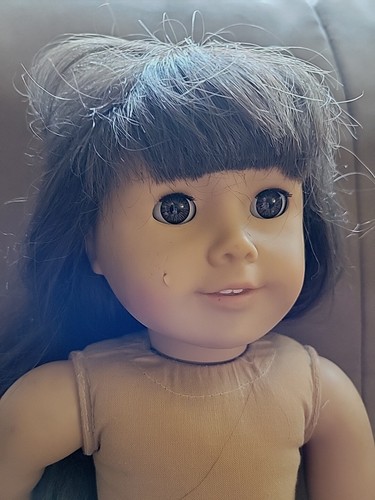 American Girl 18 Inch Samantha Doll (Pleasant Company) Facial Scar, Nude | eBay
