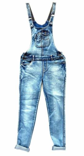 women's Destroyed Romper Blue Denim Jeans Jumpsuit Distressed Overall - Picture 28 of 32
