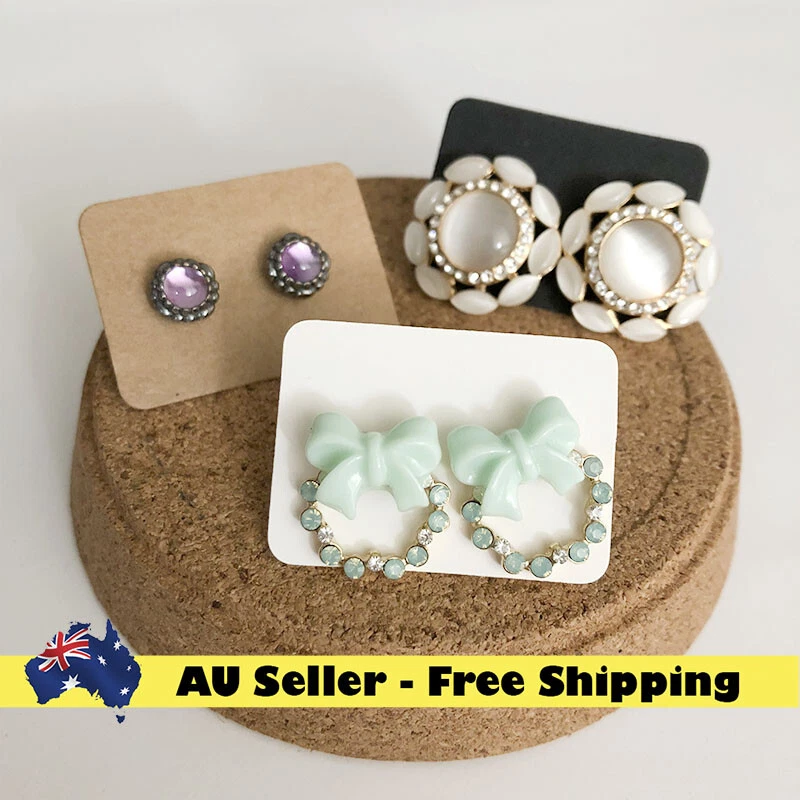Recycled earring shop cards
