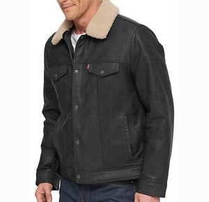 levis leather sherpa