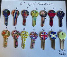 YALE REFERENCE A1 FANCY PATTERN DESIGN KEY BLANK . MESSAGE WITH NUMBER YOU WANT.