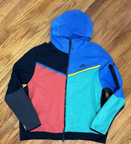 Nike Sportswear Tech Fleece Full Zip Hoodie Multicolor Men Size 2XL - 第 1/8 張圖片