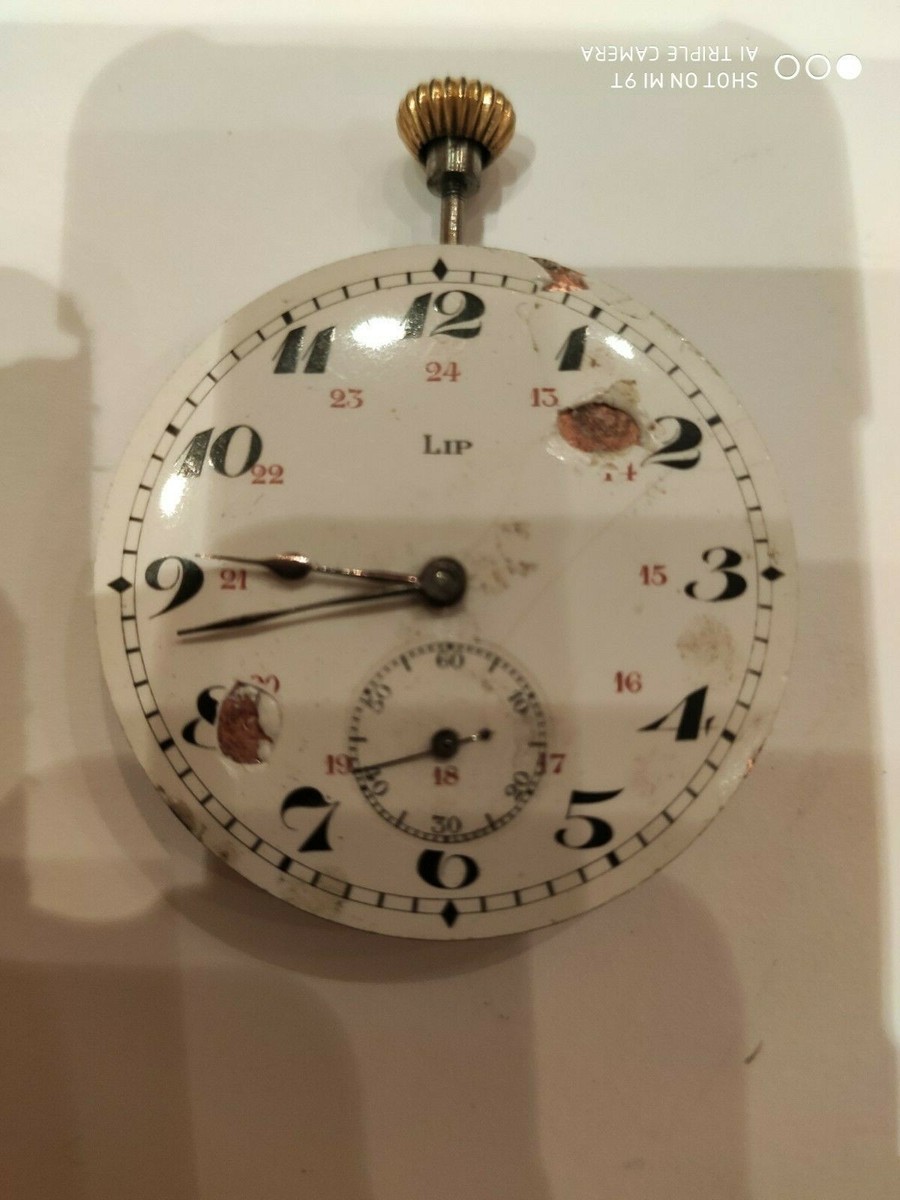 LIP Gold Pocket Watch Movement 43,5mm