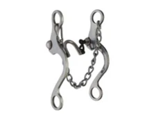 Formay SS cheek 5" chain ported/sweet iron chain mouth bit 177811,western bit
