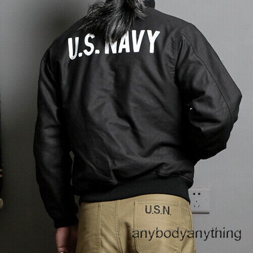 Mens Retro Vintage Style Deck Hook Jacket Military Navy Mens Retro Vintage Style Deck Hook Jacket Military Navy