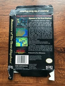 Romance of the Three Kingdoms Nintendo NES Empty Box Only 
