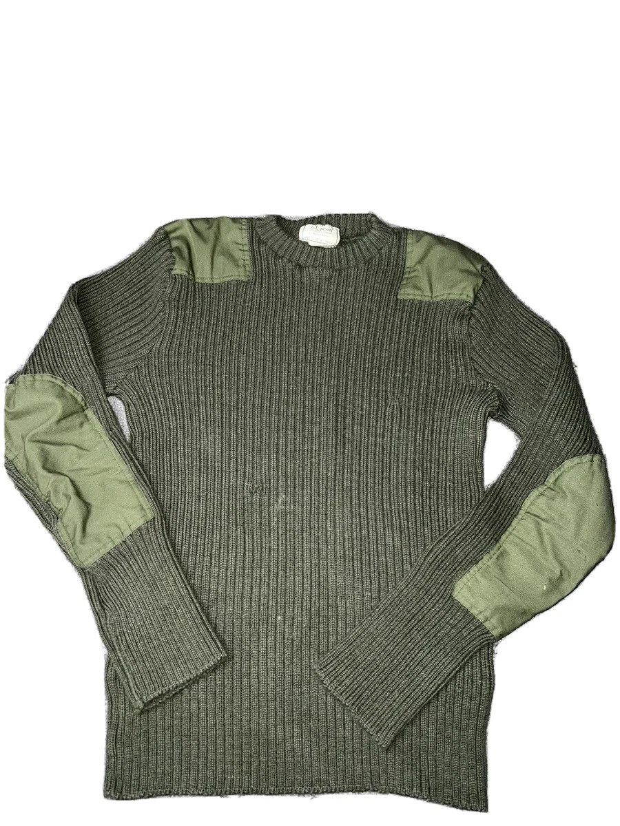Vtg LL BEAN 100% WOOL Commando Sweater Navy Military Style GREAT BRITAIN  Mens XL | eBay