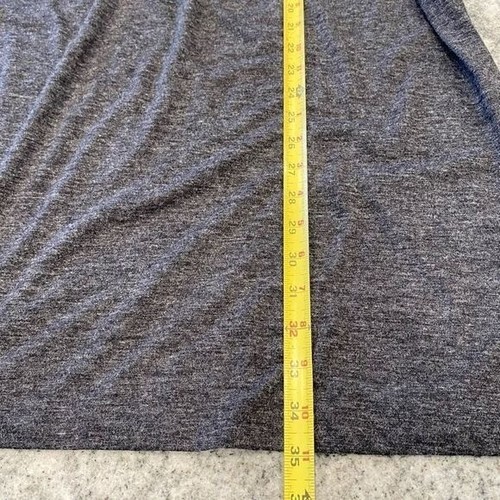 Loft Large Petite Gray Short Sleeve Dress Shift T Shirt Flowy Babydoll - Picture 8 of 9