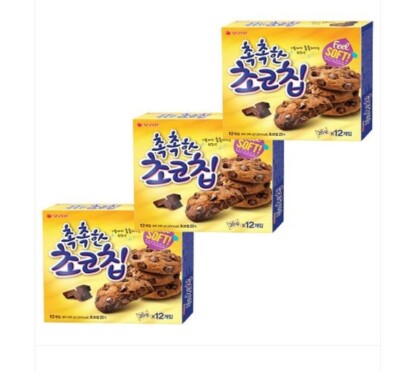 Korea Snack Orion Moist Choco Chip Cookie 240g x 3ea Set