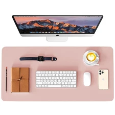 WAYBER Leather Desk Pad Protector, Waterproof Mouse Pad, PU Desk Mat, Office ...