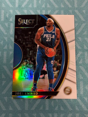 2017-18 Panini Select #35 Joel Embiid White Prizm /149 76ers