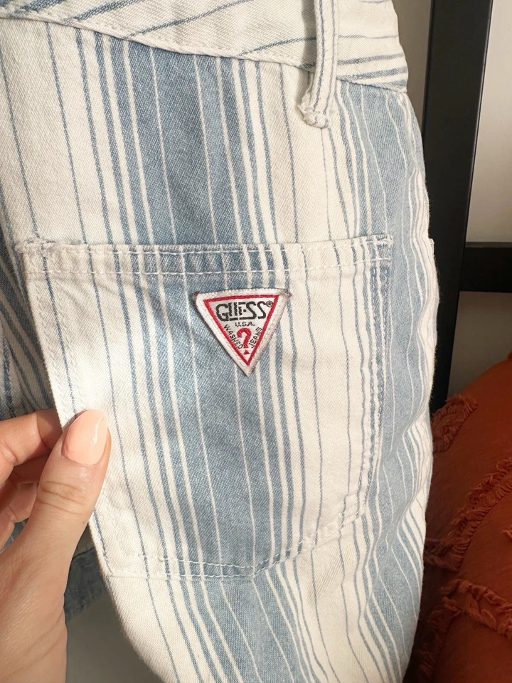 Mono corto vintage años 90 Guess a rayas talla mediana Foto 4 de 4