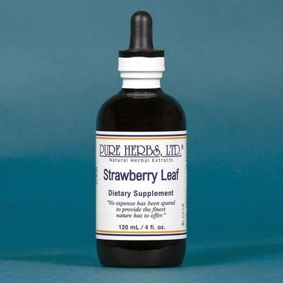 Pure Herbs: Strawberry Leaf - 4 oz. (Natural Herbal Extracts)