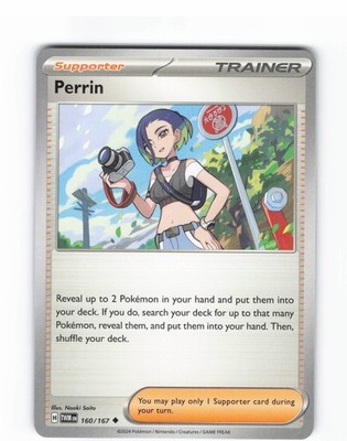 Pokemon Perrin SV06: Twilight Masquerade 160/167 Naoki Saito 2024