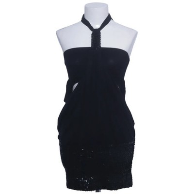 White, Cocktailkleid, Größe: M/L, Schwarz, Elasthan/Viskose, Print, Damen #bfi