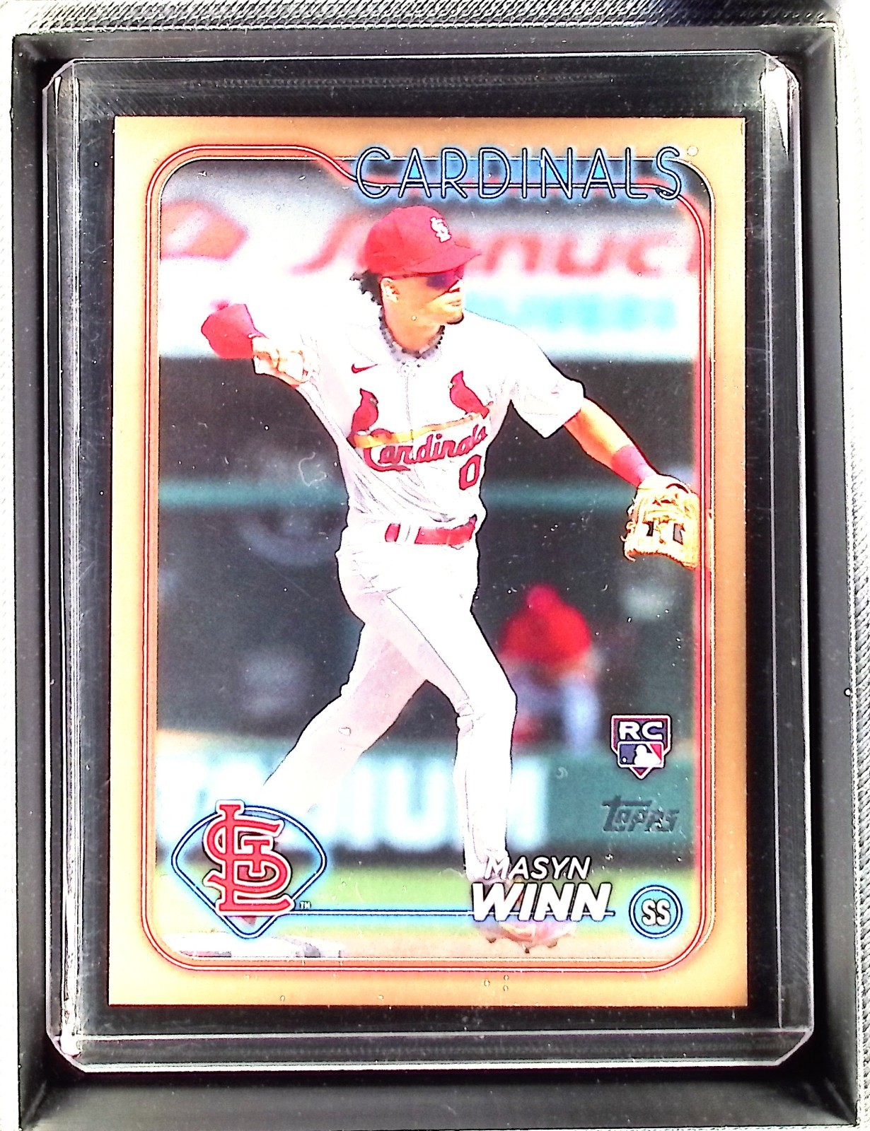 Masyn Winn 2024 Topps RC #480 GOLD Border 0674/2024 Cardinals Rookie