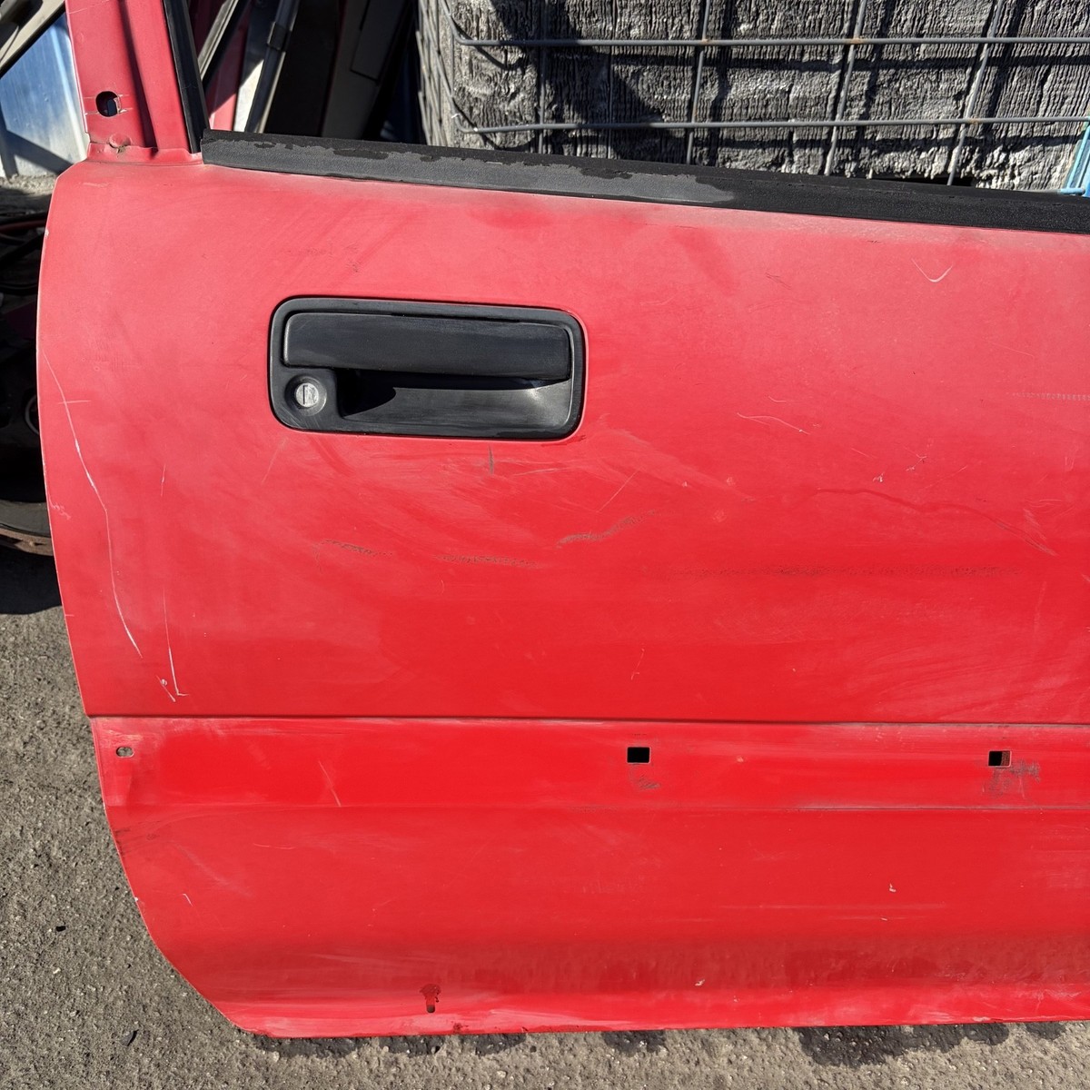 88-89 Honda Civic 3D Hatchback Right Door Panel Red 67010-SH3-A00