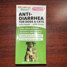 Anti-Diarrhea for Dogs & Cats, with Pectin and Kaolin (4 OZ)(Syringe)