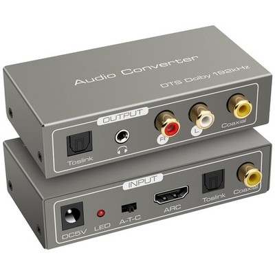 HDMI ARC Adapter Digital Analog Wandler ARC Audio Extractor Koaxial Optical z...