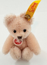 VINTAGE MINIATURE STEIFF JOINTED POSE-ABLE OLD ROSE TEDDY BEAR 3.25 039294