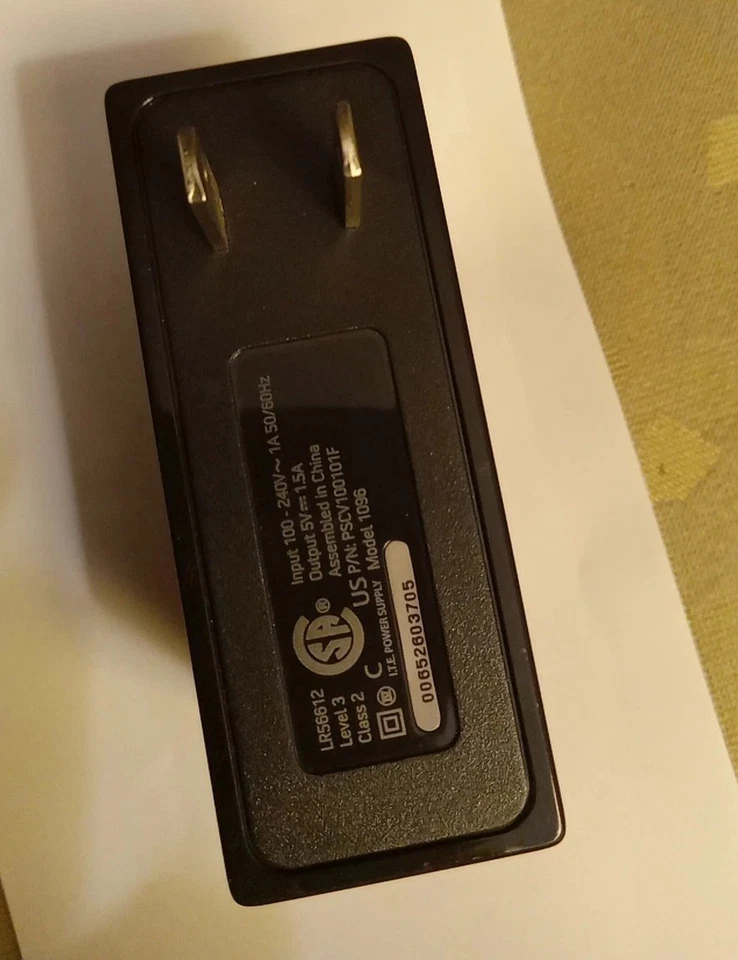 Fonte de alimentação Microsoft Zune 5V 1.5A PSCV100101F 1096 adaptador CA - Imagem 2 de 4