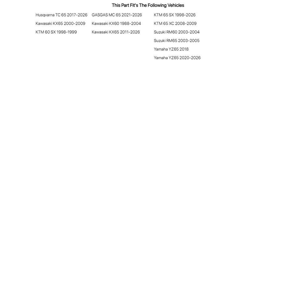 Гибкий цилиндрический телефон Tusk 42-45 мм для Kawasaki KX60 1988-2004 - Изображение 2 из 2