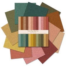 Scrapbook Paper 12x12, 24 Sheets Double-Sided Decorative Patterned, B-Boho