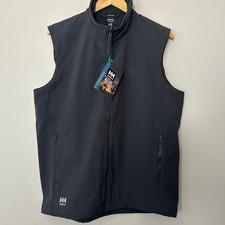 Helly Hansen Manchester 2.0 Softshell Vest Mens L Black Workwear Performance NWT