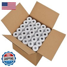 Jayard 2-1/4'' x 50' Thermal Paper Rolls Credit Card - 58mm Cash Register
