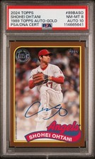 2024 Topps Series 1 - 1989 Baseball Autographs Shohei Ohtani GOLD /50 PSA 8/10