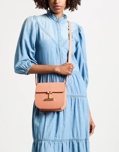 Tom Ford - Women - Pebbled-leather Flap bag - Salmon pink