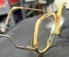 Vintage 1980's Lilac to clear gradient OLEG CASSINI eyewear eye glasses frames